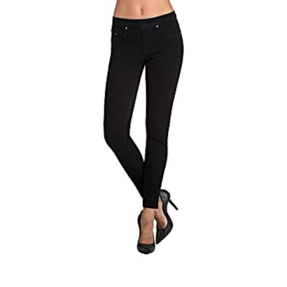 Spanx Ready To Wow Black Pull on Shape Contour Leggings Jeans 2420, Size M - Picture 1 of 7
